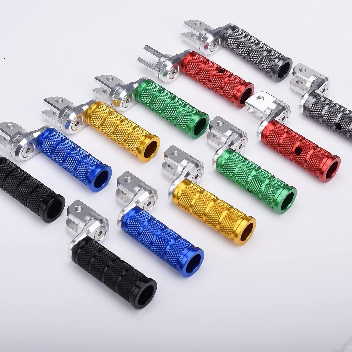Reposapiés ajustable para Honda Monkey 125 Rojo