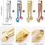 12 Pinzas Hielo Acero Inox 304 4.3pulg Cubo Azúcar 4 Colores