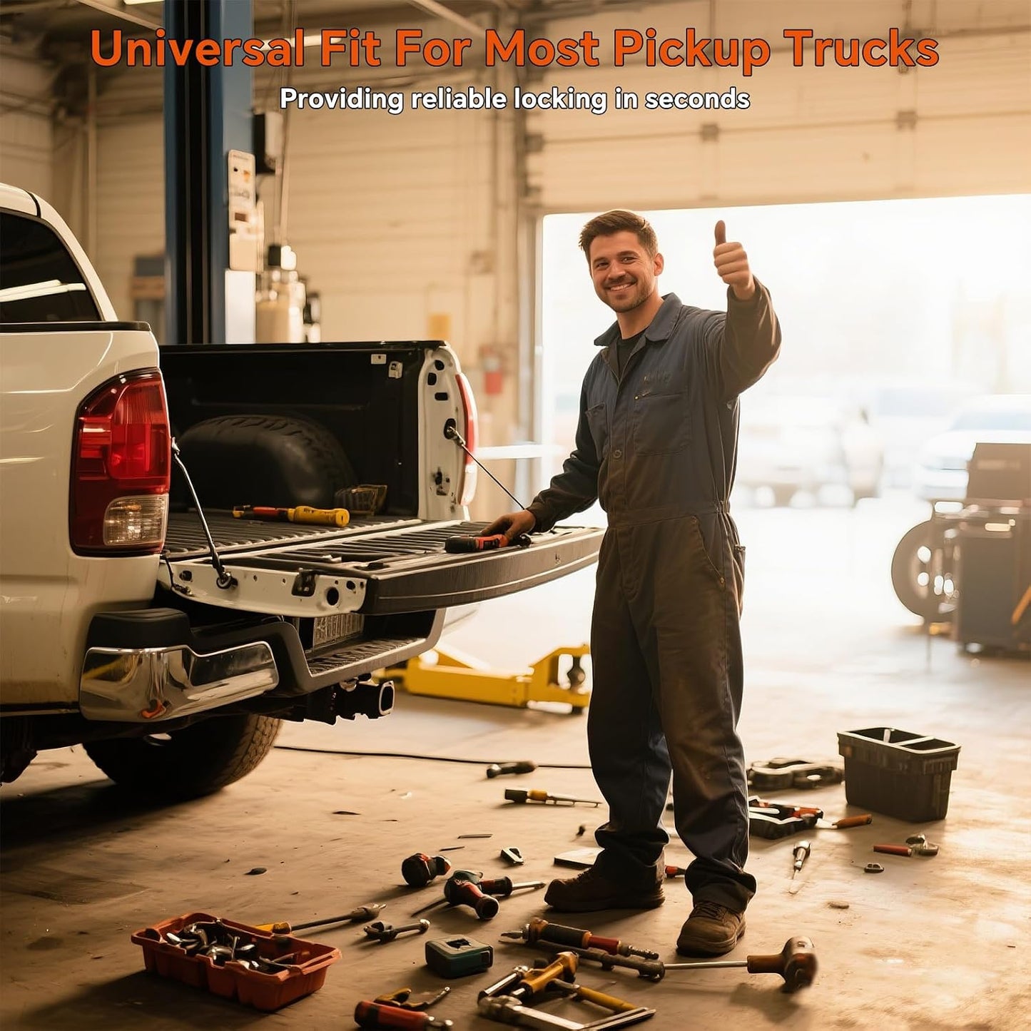 Kit bloqueo antirrobo compuerta trasera Ford Chevy Dodge GMC