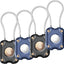 4 Soportes Airtag con Cable Llavero IPX7 Estuche Rígido 360