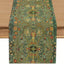 Manteleta floral ramo verde para mesa comedor 13x72pulg