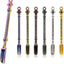 6 Pzas Cucharas Metal 3pulg para Medicina y Cocina Multicolor