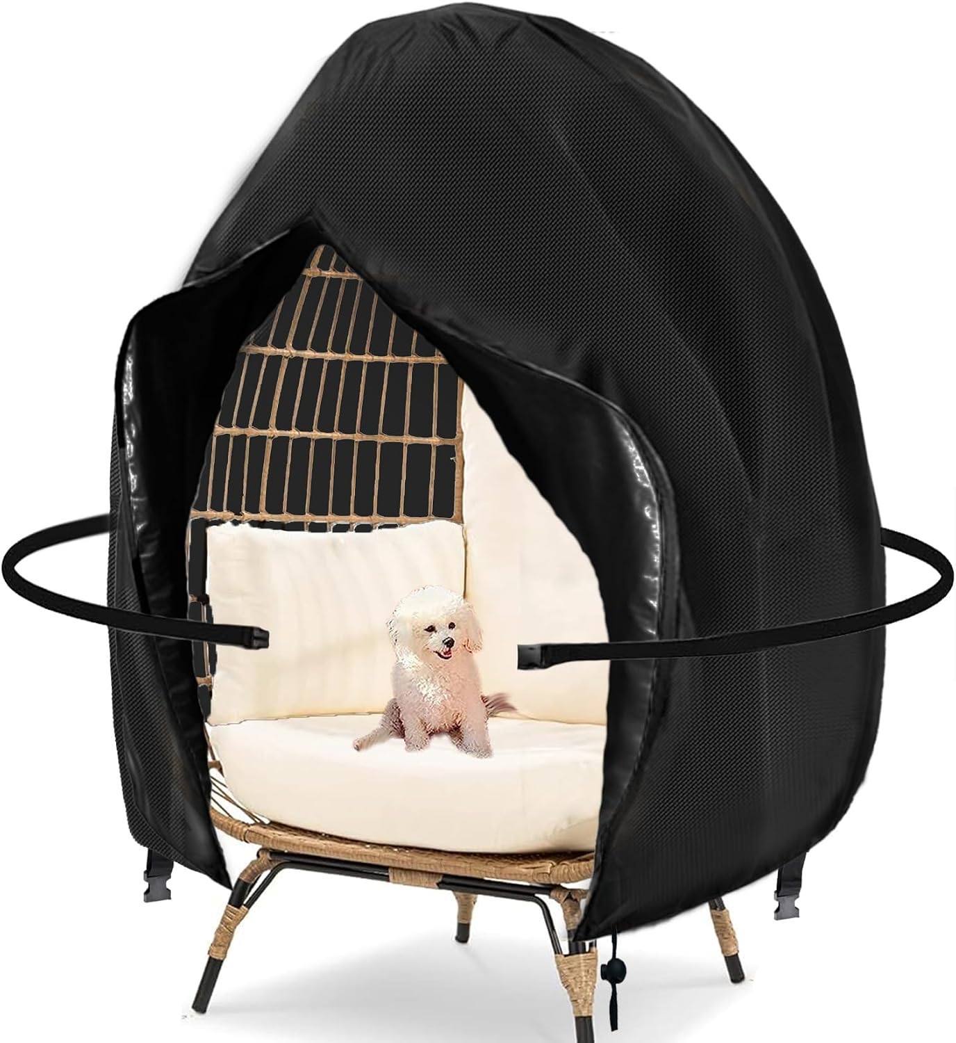 Funda silla Egg impermeable 91x80pulg negro