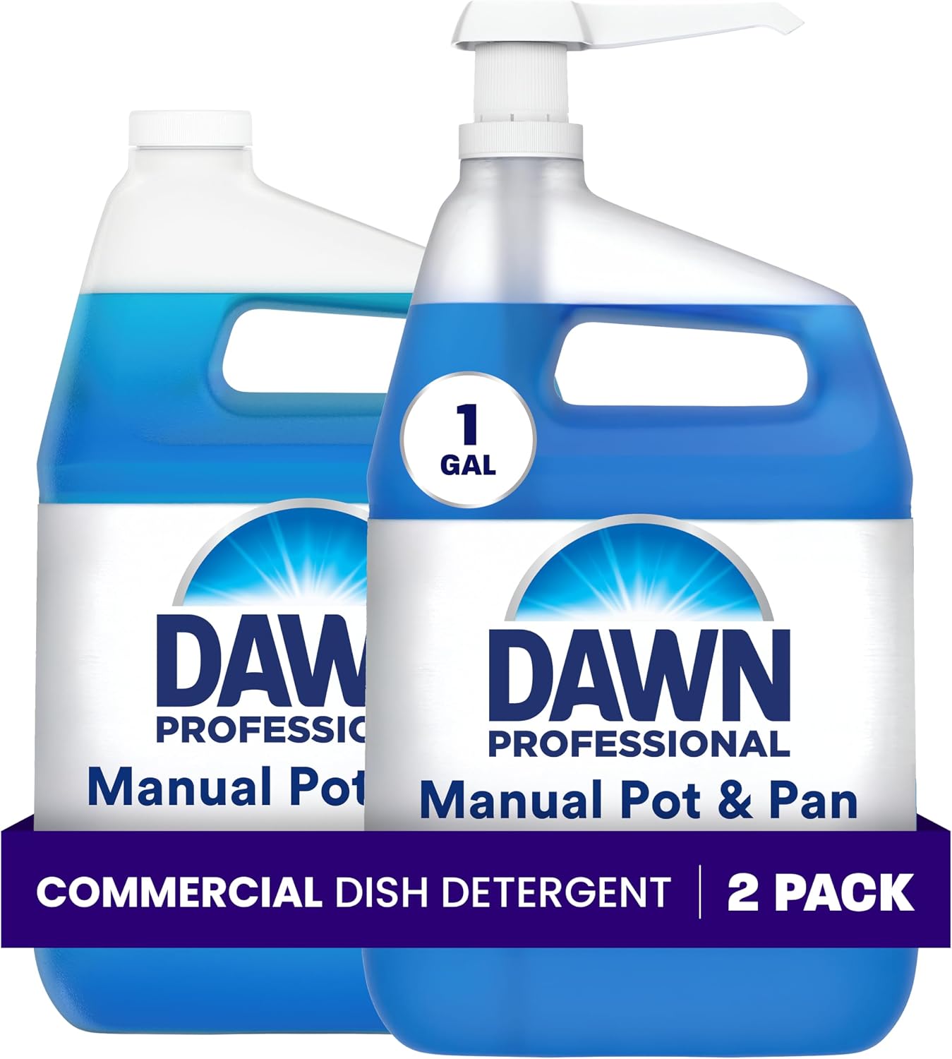 Detergente Dawn Profesional para ollas 1gal caja 2 con bomba