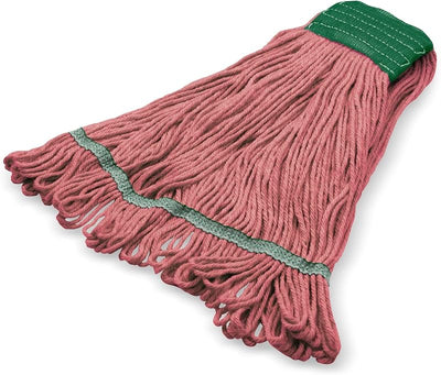 Cabezal trapeador algodón bucle verde 5pulg 12pzas