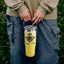 Vaso abeja 30oz acero inox con pajita reutiliz.