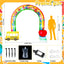 Arco inflable luces LED para fiestas y graduaciones arcoíris