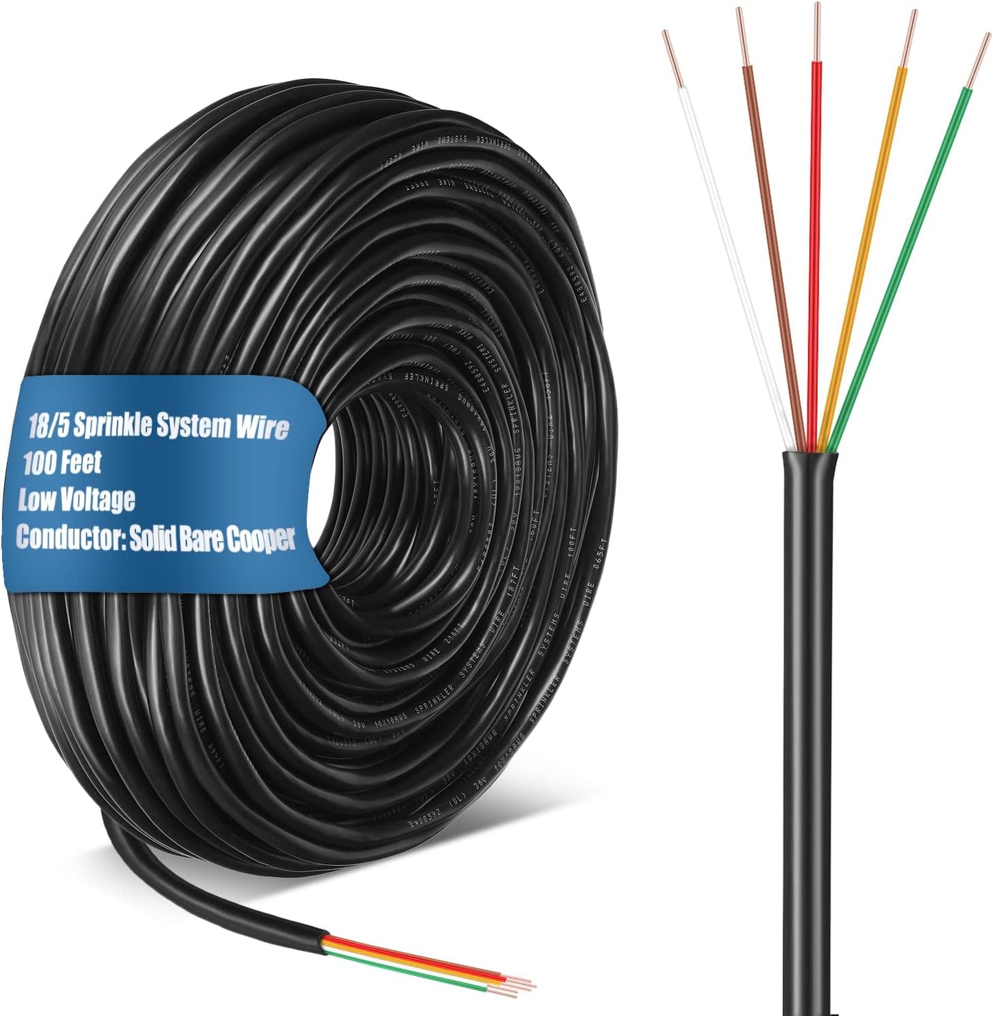 Alambre riego subterráneo 100pies cubierta PVC UV resistente