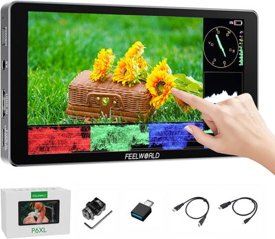 Monitor 6pulg con batería 3000mAh pantalla táctil IPS