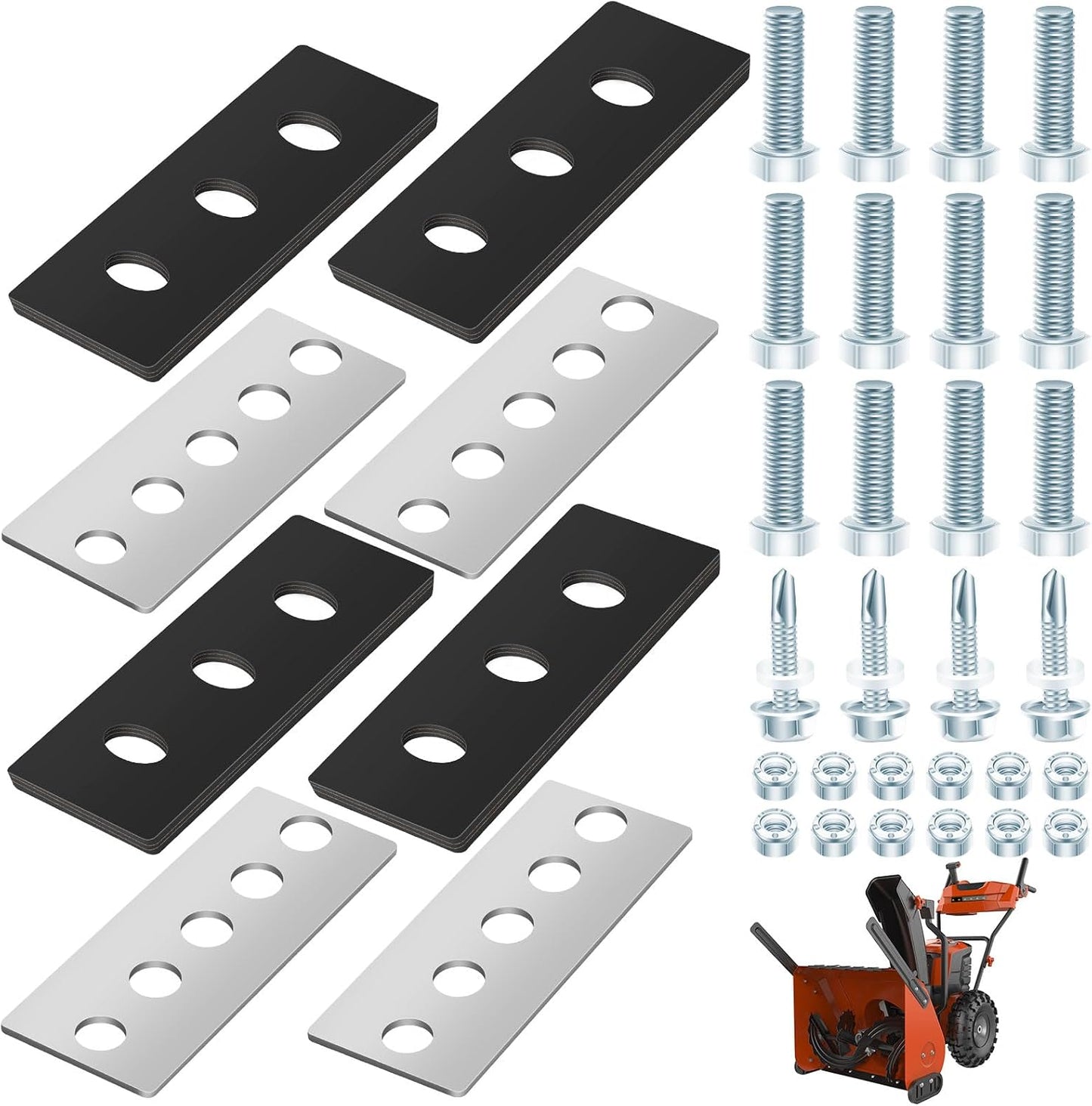 Kit modificación impulsor soplador nieve 4 cuchillas universal