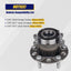 2 Rodamientos rueda trasera 4WD Jeep Compass 07-17