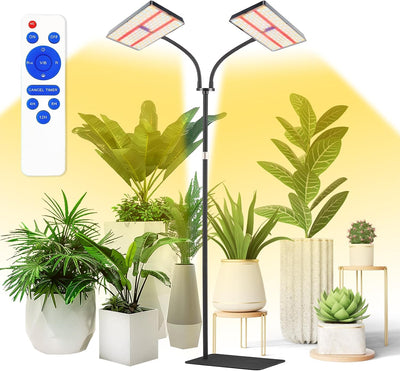 Lámpara crecimiento plantas 572 LEDs 51pulg ajustable