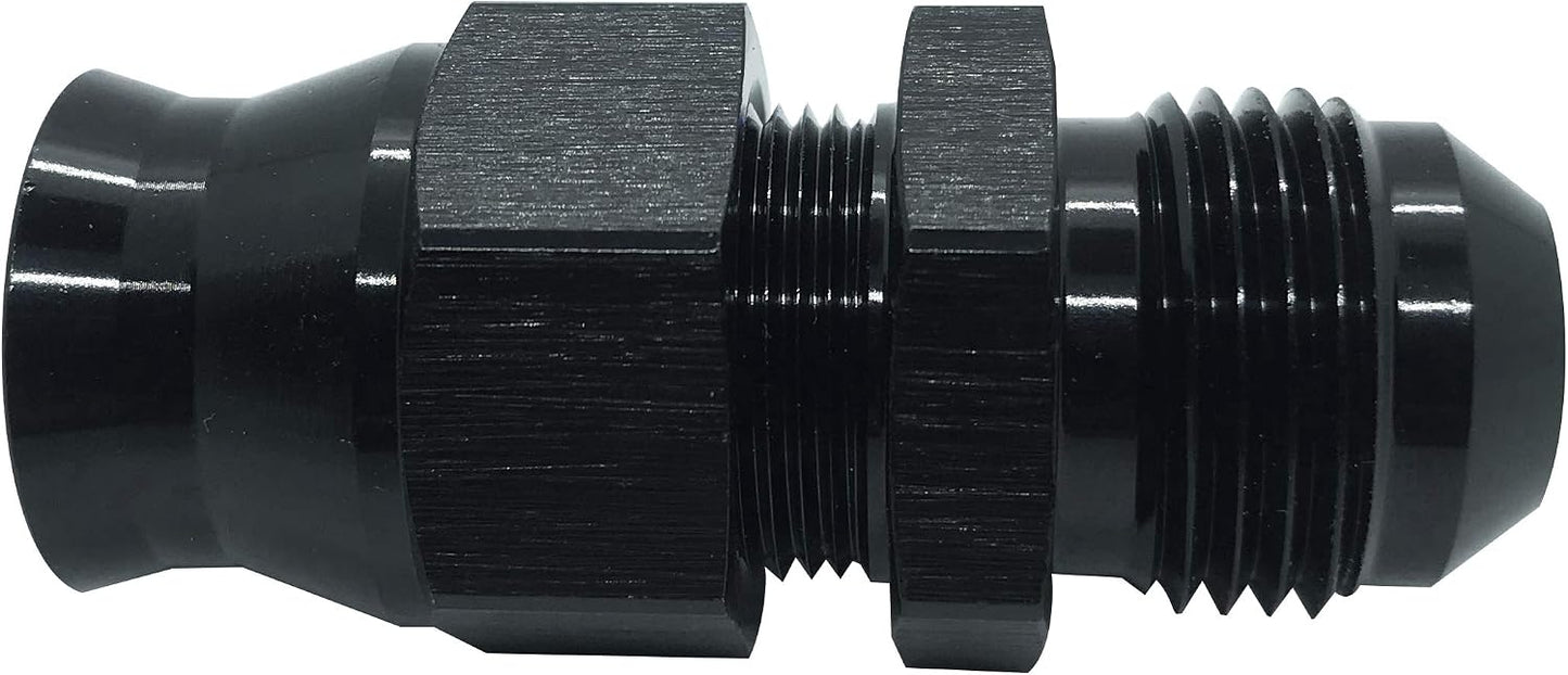 Adaptador AN6 a 5/16 aluminio anodizado negro