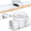Válvula reflujo 7.6cm PVC blanco para drenaje