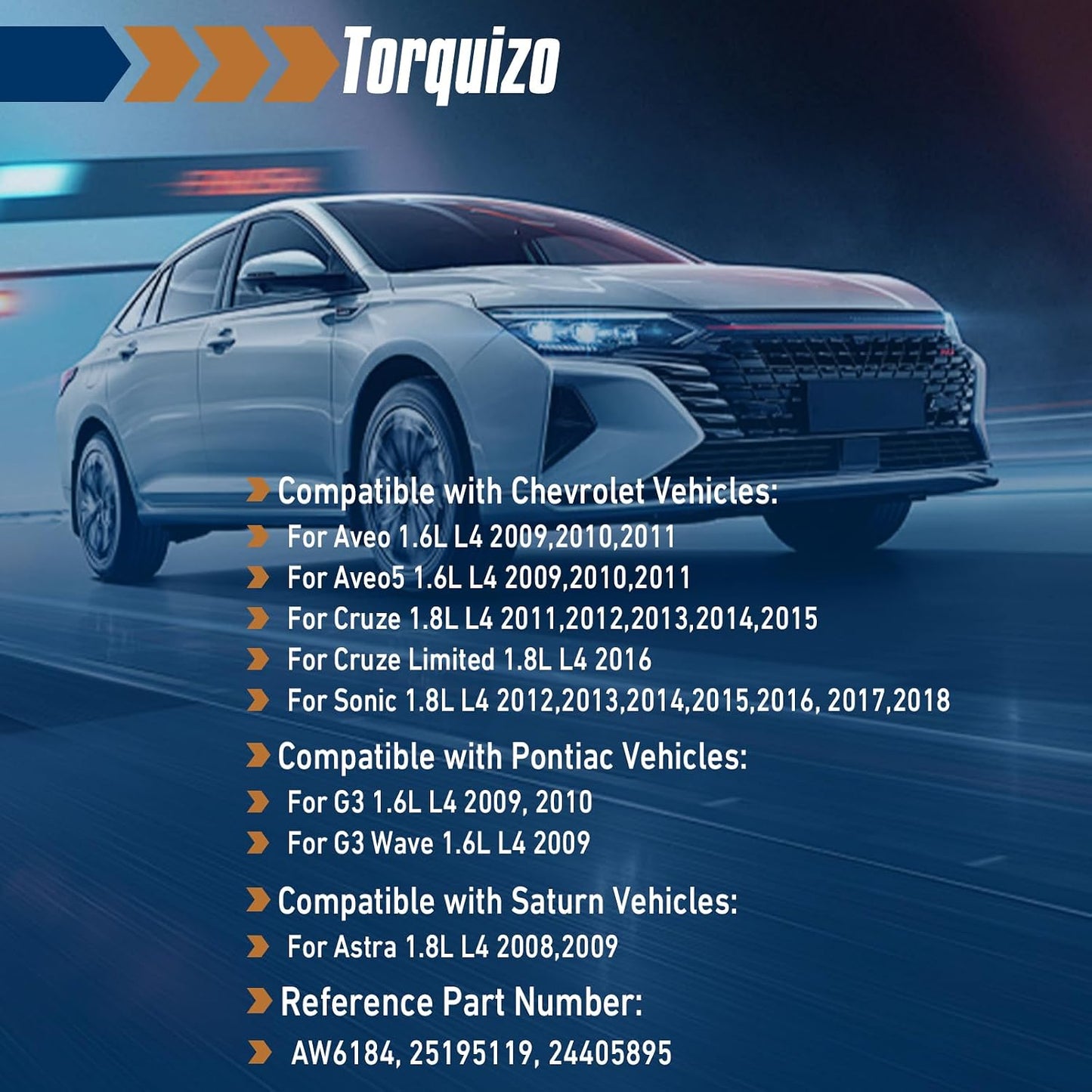Kit bomba agua junta AW6184 comp Chevy Cruze Sonic