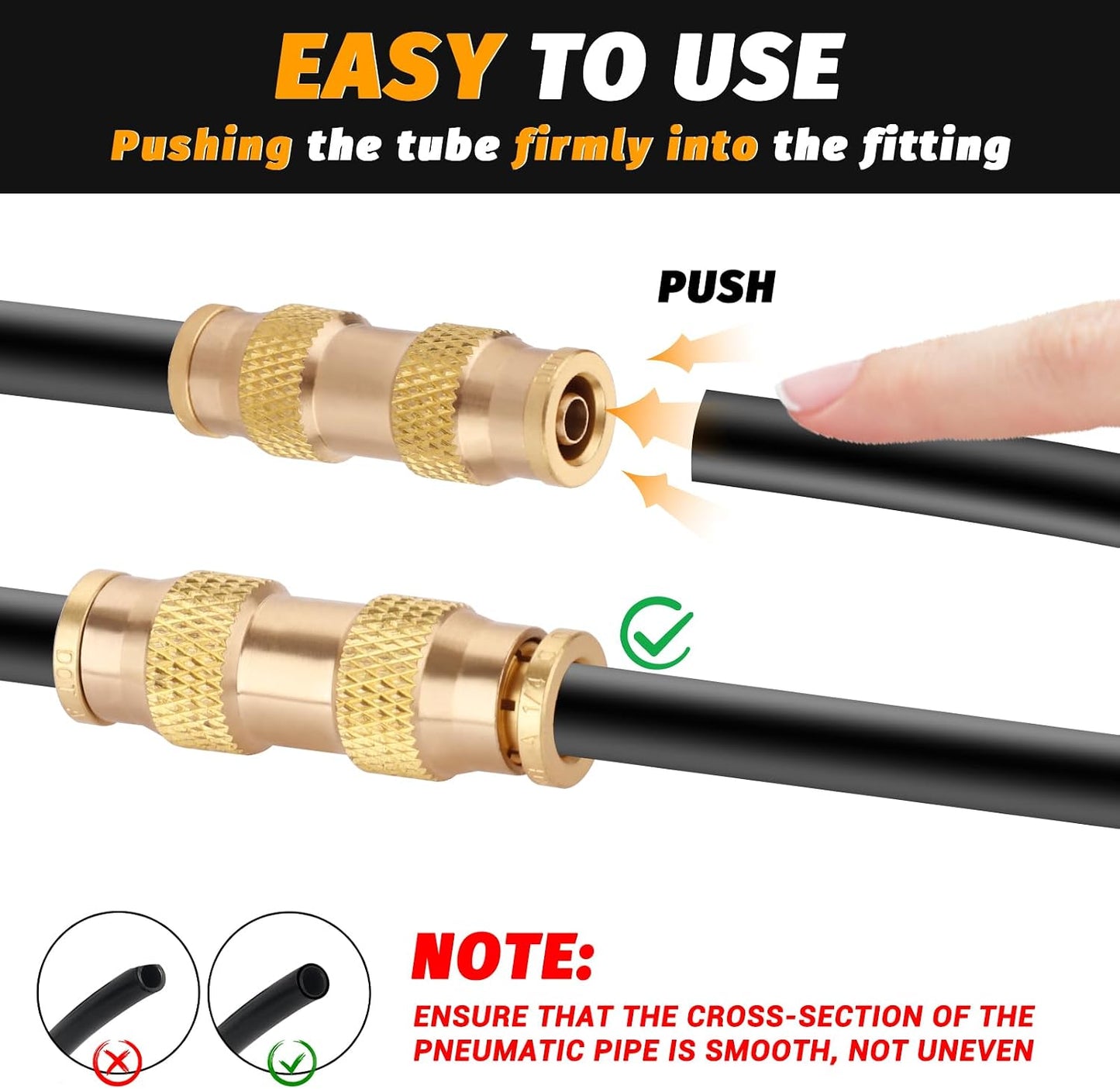 Adaptador freno aire 1/4 pulg latón ajuste presión