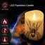 Velas LED Halloween con control remoto 7.6x12.7cm pilar cera real