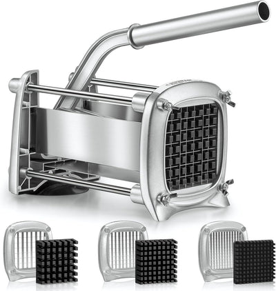 Cortador papas fritas acero inox 3 cuchillas 1/2-1/4 pulg