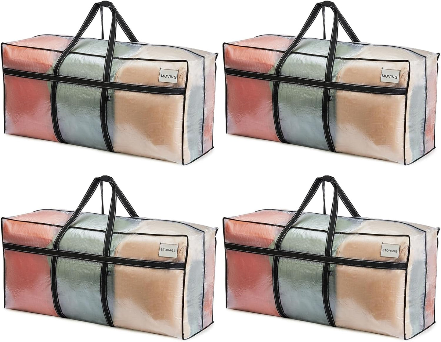 4 Pzas Bolsas Mudanza Grande Almacenamiento Resistente