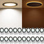 Luz empotrable LED 6pulg regulable 2700K-5000K pack 20
