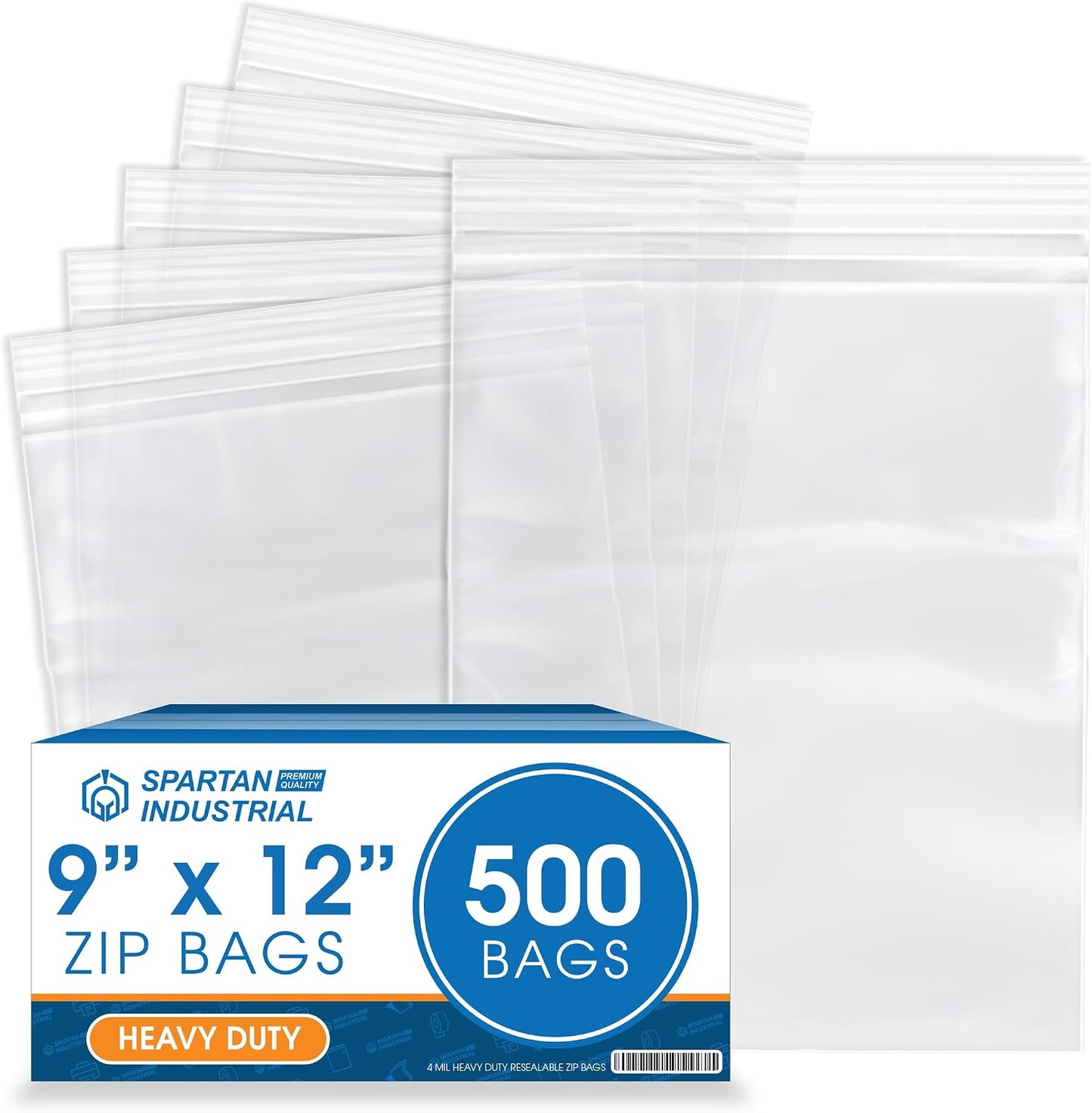 Bolsas polietileno transparente 9x12pulg 500uds cierre