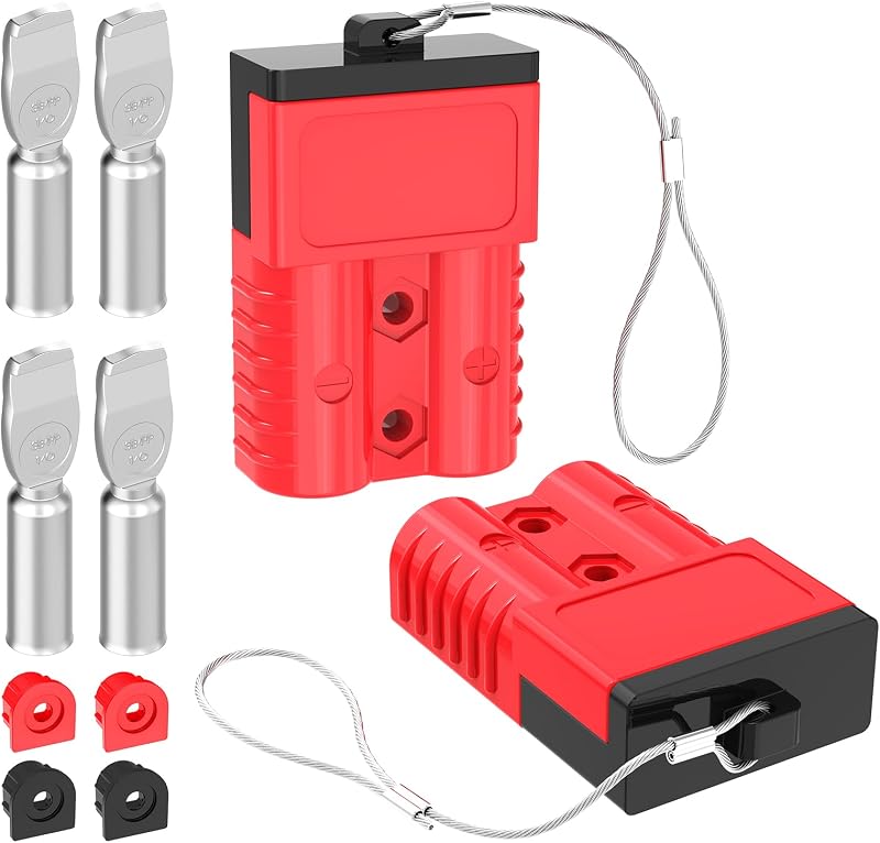 Conector Anderson 175A 1/0AWG 12v-36v RV 2 Pzas rojo