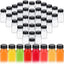 48 Botellas Plástico Reutilizables 4oz para Jugo Té Café