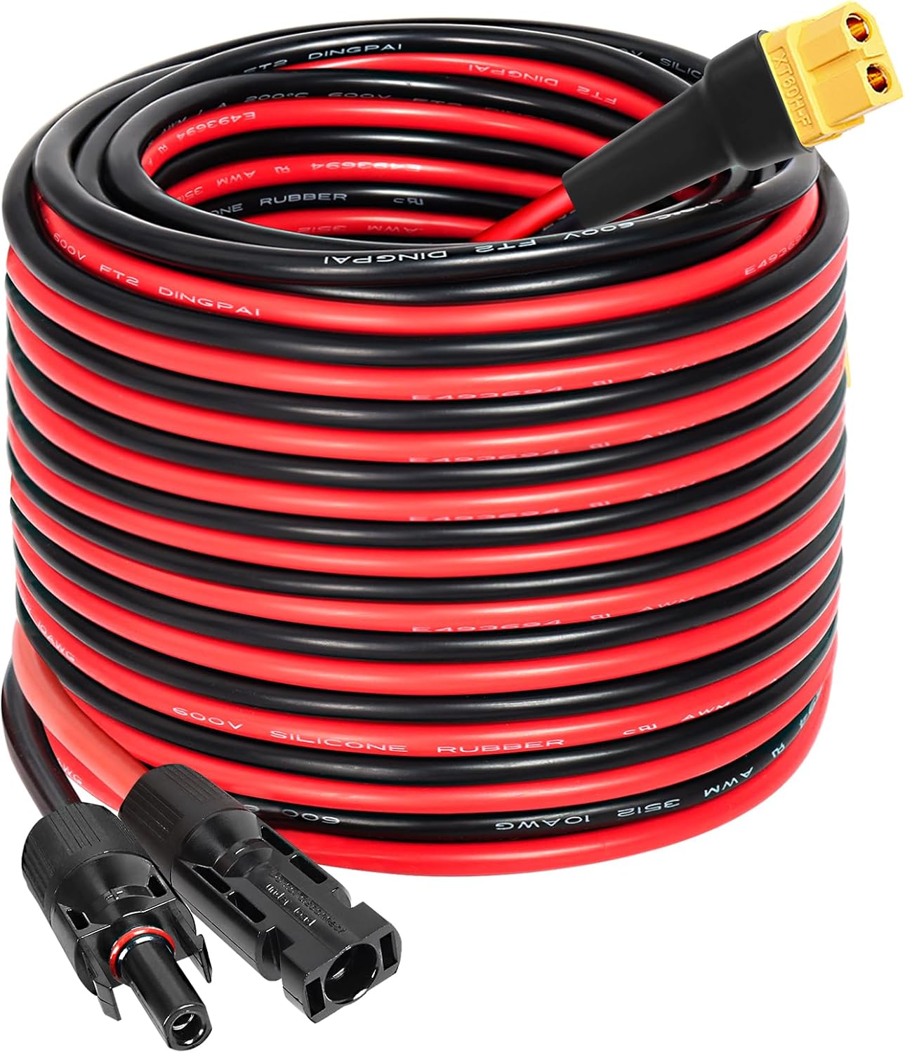 Cable adaptador conector solar a XT60 35pies 10AWG