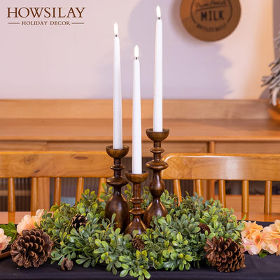 Portavelas madera moderno para velas cónicas 3/4 y 7/8