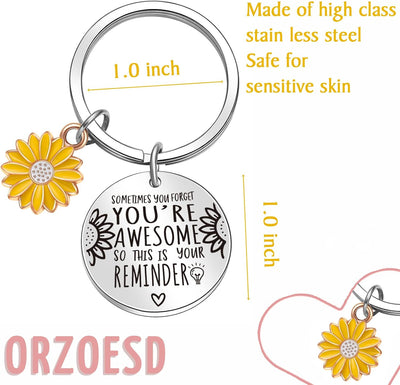 Llavero girasol recordatorio diario regalo amiga