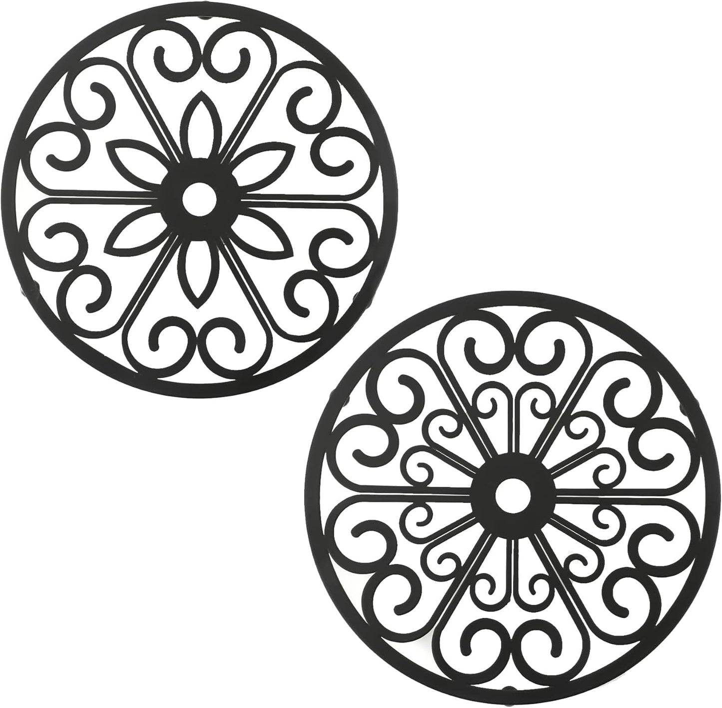 2 Pzas Soportes Metal Decorativos 7pulg Mesa Tetera