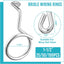 100 Anillos Brida para Cable Cat 6/7 1.5pulg Madera Hormigón