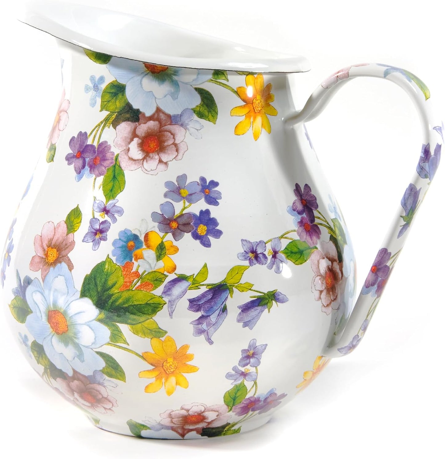 Jarra esmalte boquilla agua decoración hogar 3qt