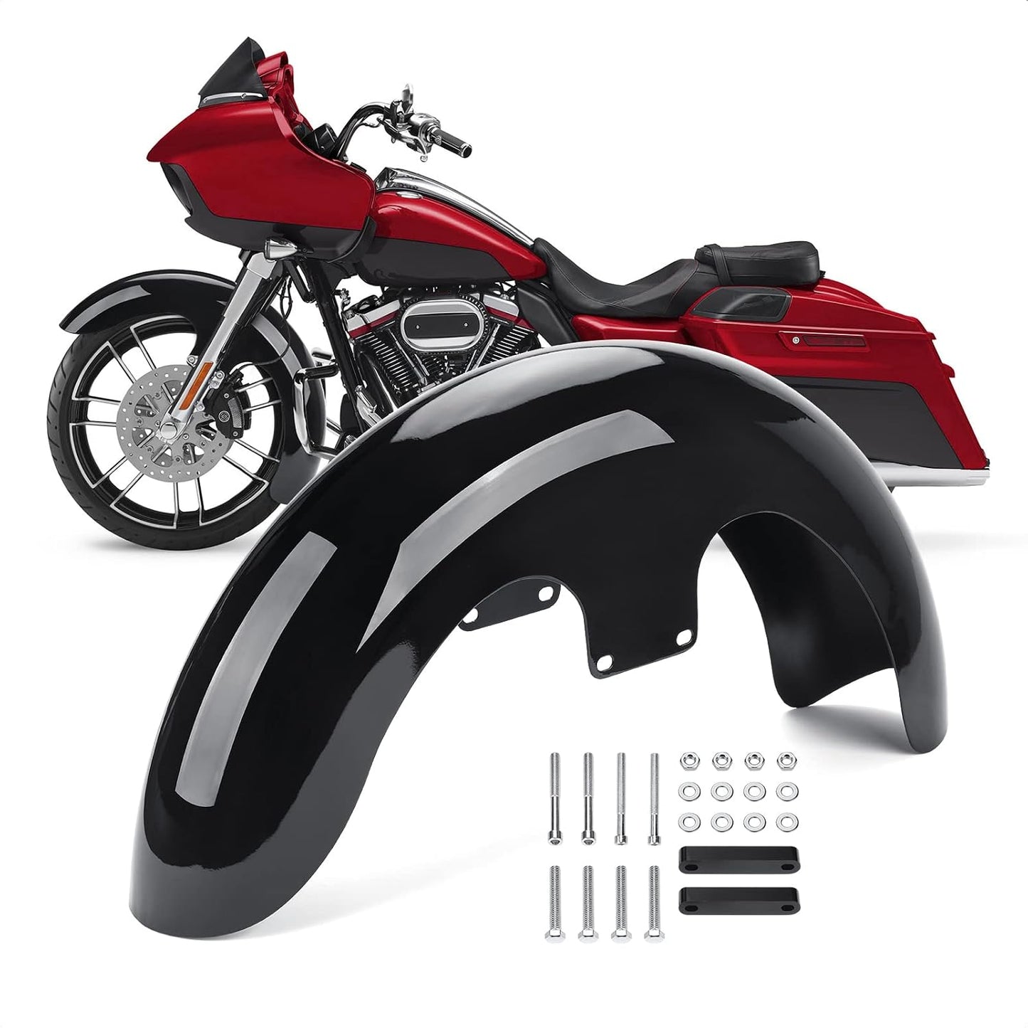Guardabarros delantero 23pulg para Harley Touring Road King