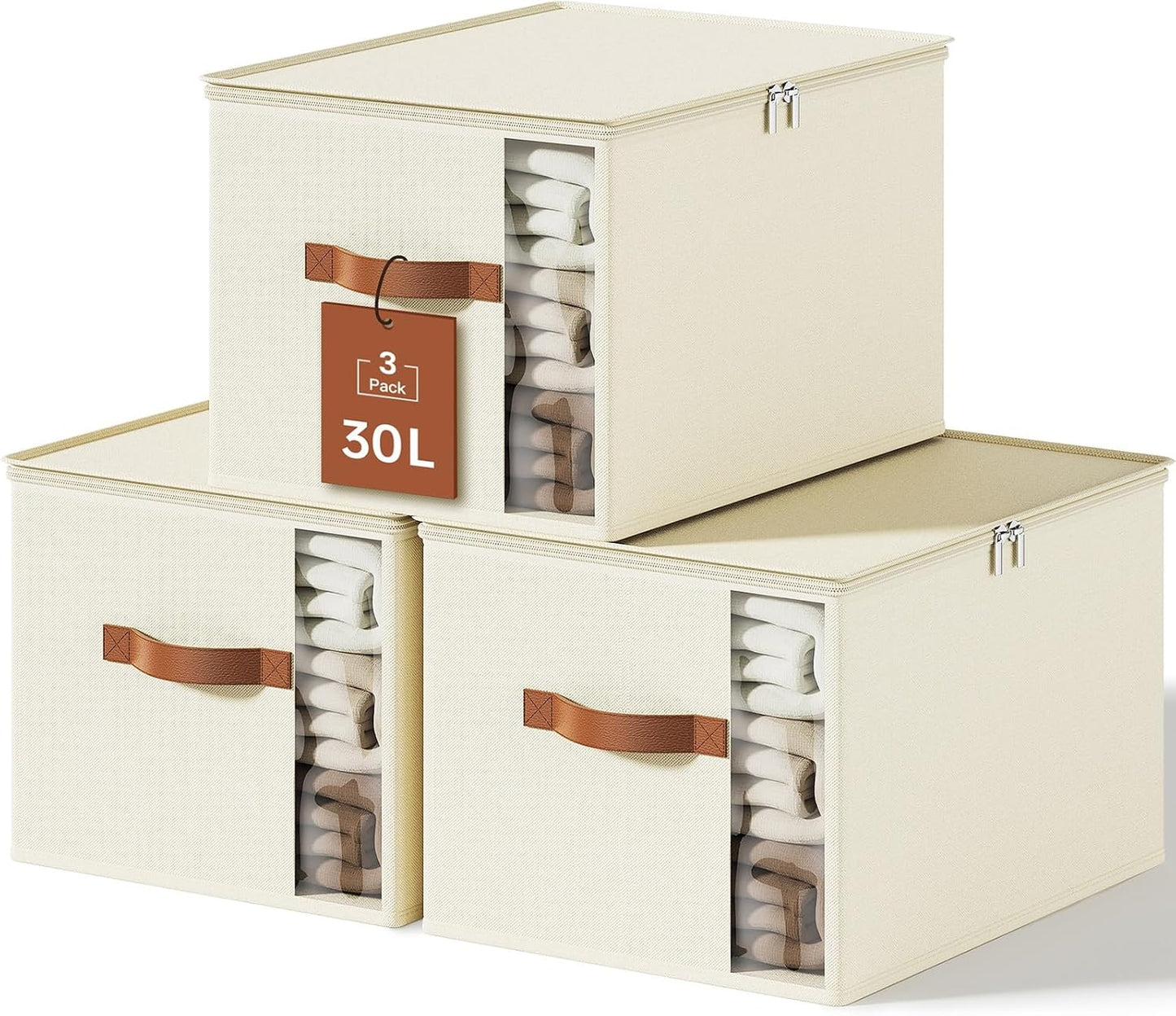 Cubo almacenamiento ropa tela plegable con tapa y cremallera