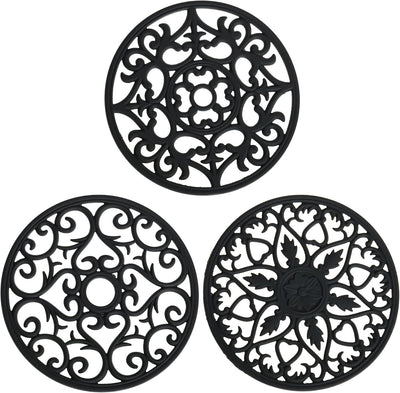 Juego 3 salvamanteles silicona cocina resistente calor