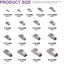 Kit 155pcs enlaces clave media luna 0.079-0.472"