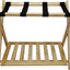 Estantería para equipaje madera maciza natural