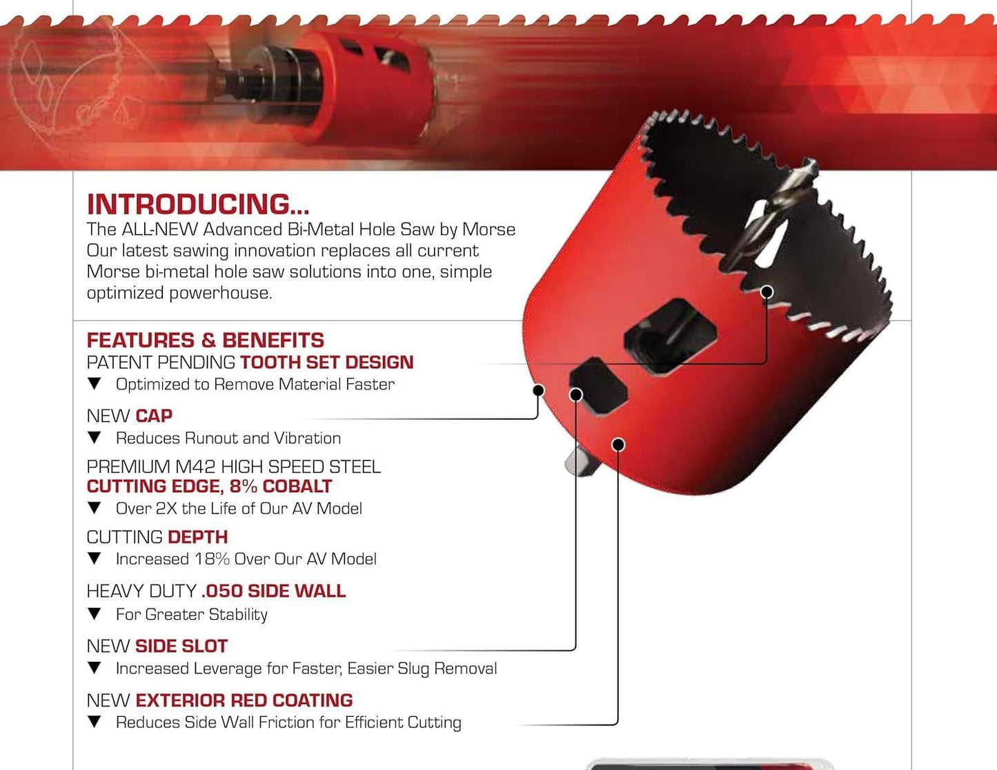 Sierra perforadora bimetálica Morse 5/8" 1 Pza
