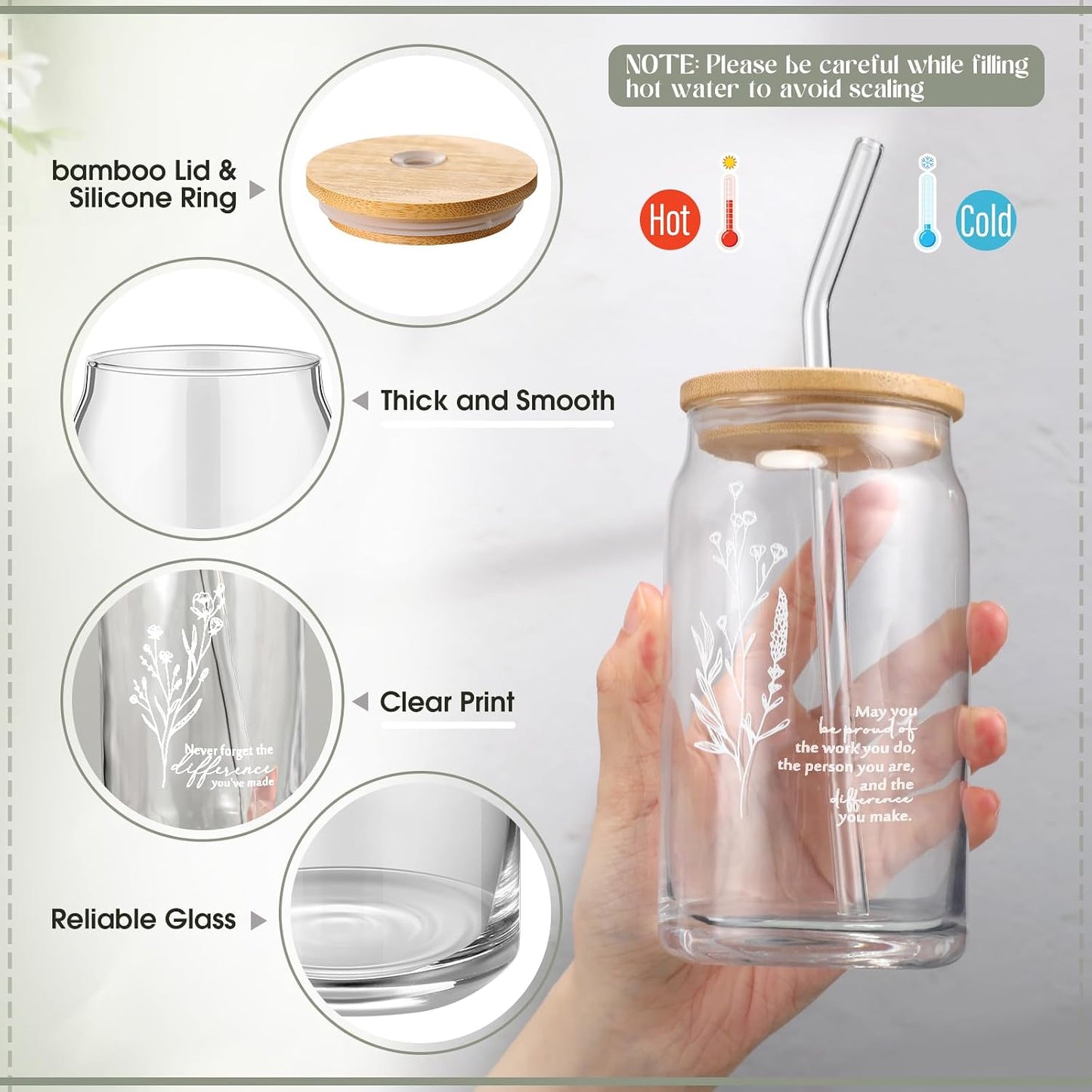 18 Pzas Regalos Mujer Vaso 16oz Bolsa Maquillaje Espejo