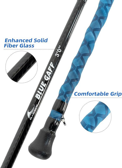 Gaff pesca fibra vidrio/carbono 3-16 ft gancho acero inox