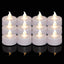 Velas LED sin llama pack 200 blancas cálidas 200h