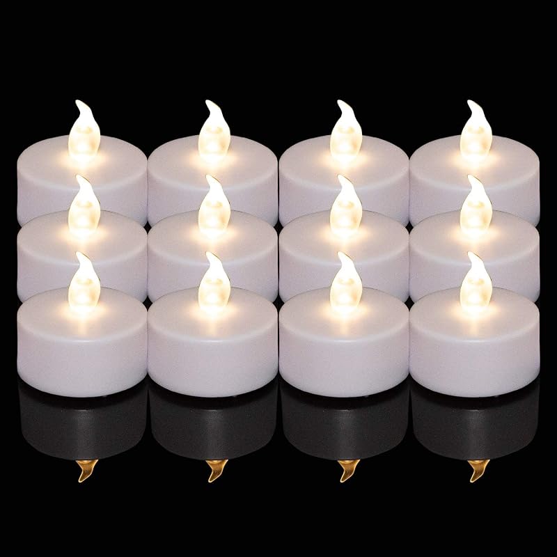 Velas LED sin llama pack 200 blancas cálidas 200h