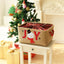 Cesta regalo vacía grande navidad con asas plegable