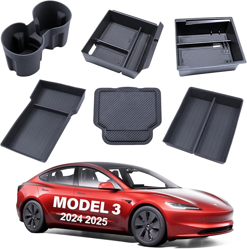 Organiz. consola Tesla Modelo Y Juniper Modelo 3 2025-2026