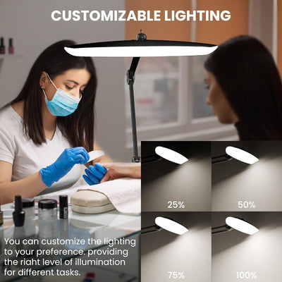 Lámpara escritorio LED 3000lm regulable CCT negro