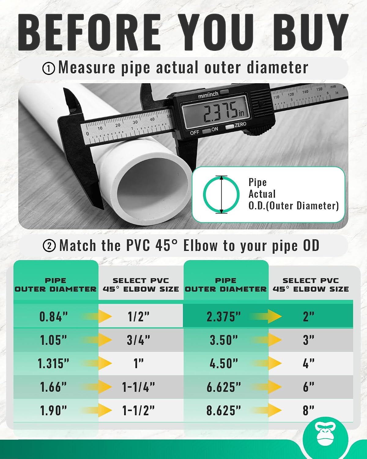 4 Conectores PVC 2pulg 45grados para tuberia SCH40