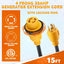 Cable generador 30A 15pies 125V 10 Pzas