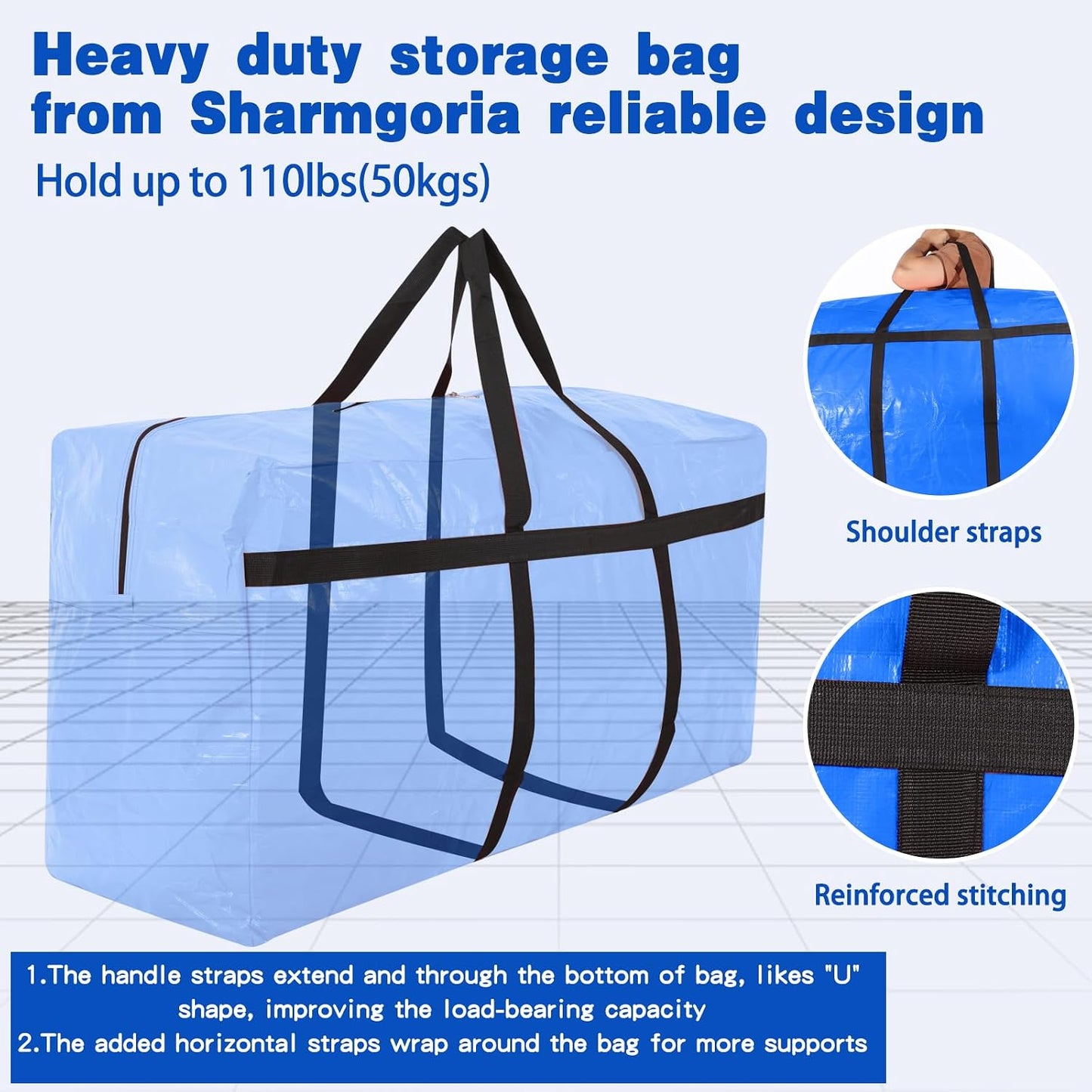 Bolsas mudanza extra grandes con asas pack 1
