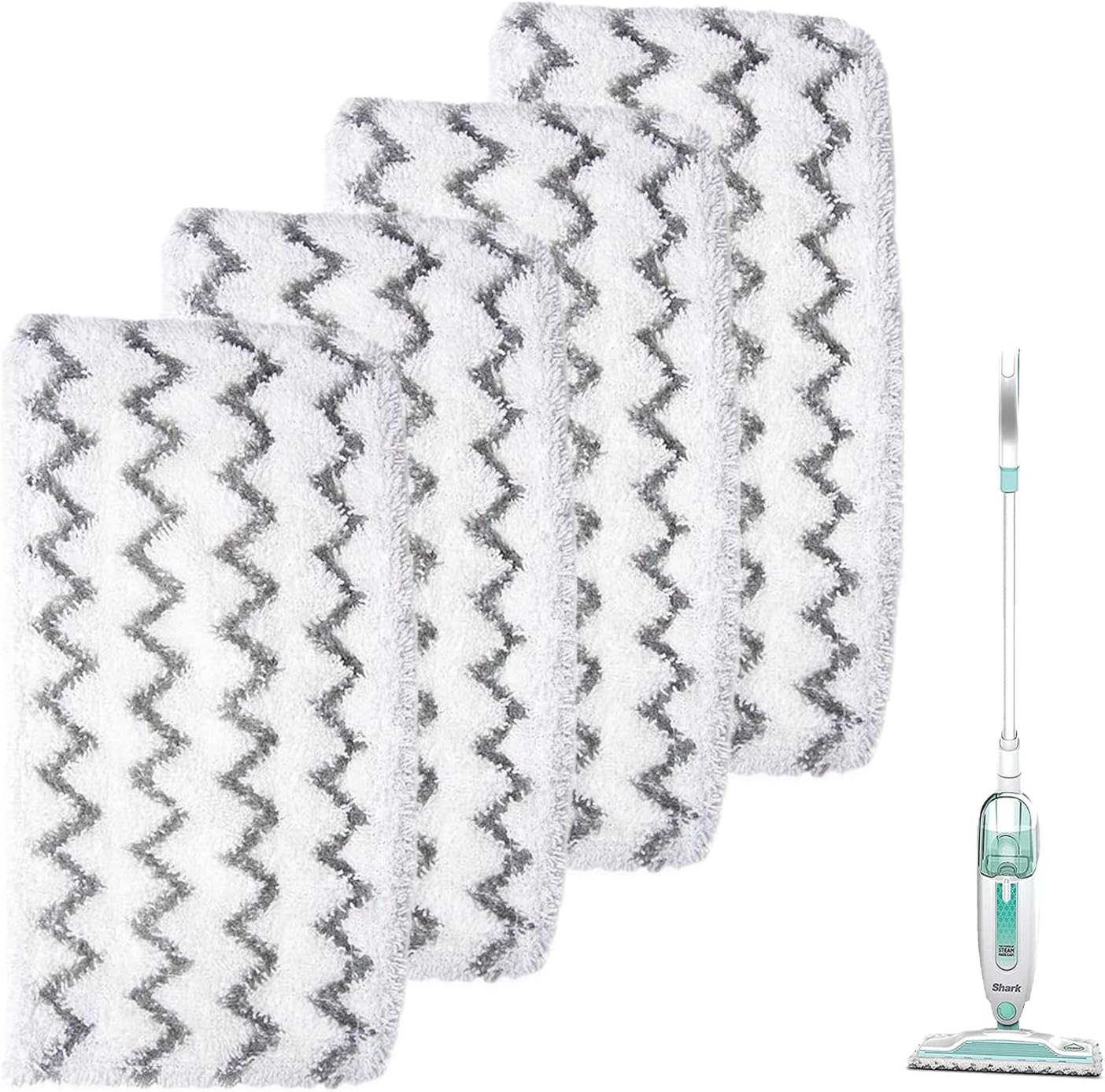 4 Pzas Almohadillas Microfibra para Mopa Vapor Shark S1000